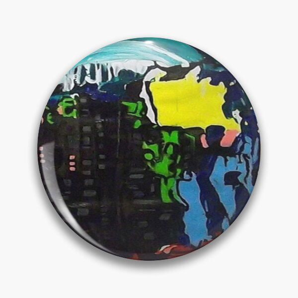 Item preview, Denton, an acrylic, colorful abstract piece. designed and sold by Art With Impact – Statement Art & Apparel for Deep Thinkers.