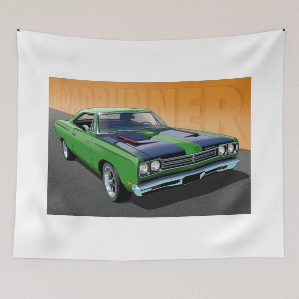 Item preview, 1969 Plymouth Roadrunner with sign designed and sold by candc-retro.