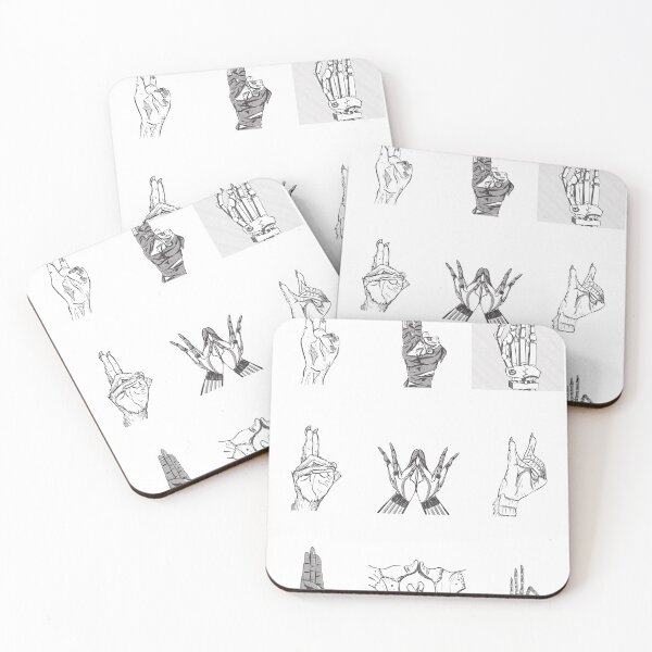 Item preview, MONSTER MUDRAS BLACK/WHITE designed and sold by DrSoed.