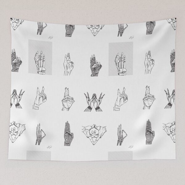 Item preview, MONSTER MUDRAS BLACK/WHITE designed and sold by DrSoed.