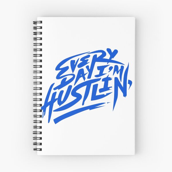 Artikelvorschau, Jeden Tag bin ich Hustlin '- Blue entworfen und verkauft von Tee4Daily.