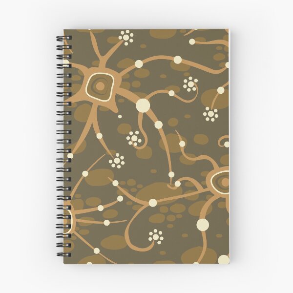 Item preview, neural network in brown tones designed and sold by colorofmagic.