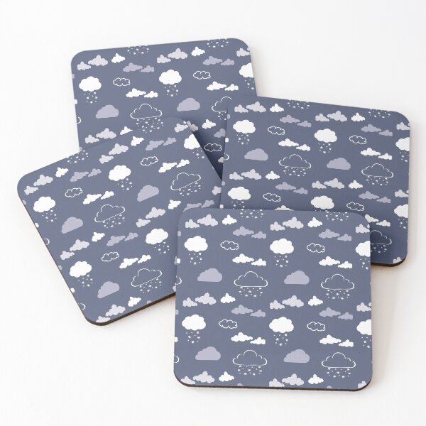 Item preview, Dreamy Cloud Pattern In Blue and Grey designed and sold by madtoyman.