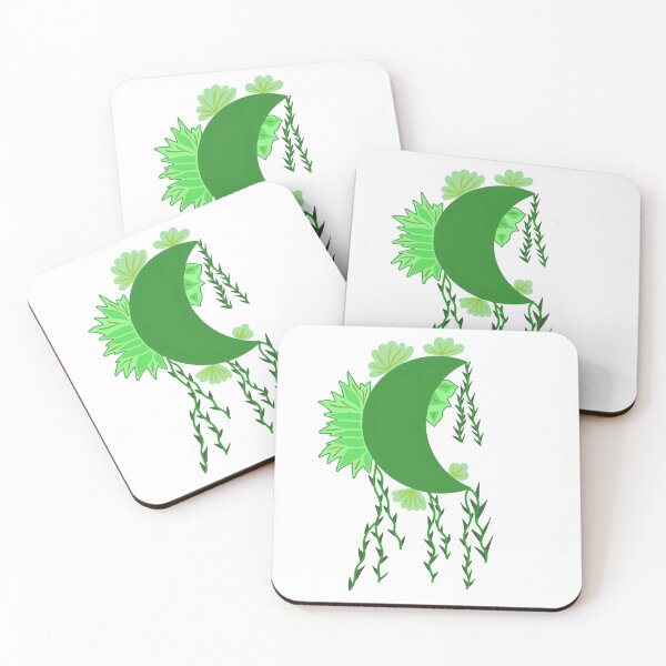 Item preview, Half moon floral design designed and sold by EarthlingHelena.