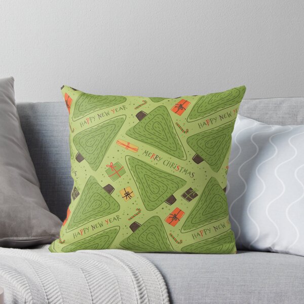 Item preview, Seamless Christmas pattern with Christmas tree and gifts. designed and sold by Yuka-Krable.