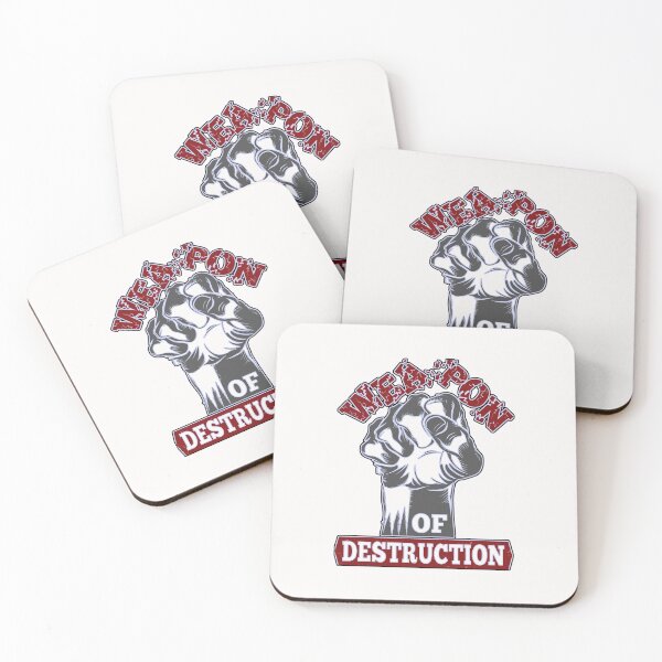 Item preview, Weapon Of Destruction - Boxing MMA Gym T-Shirt - Motivation Graphic designed and sold by SweetCarolineUK.