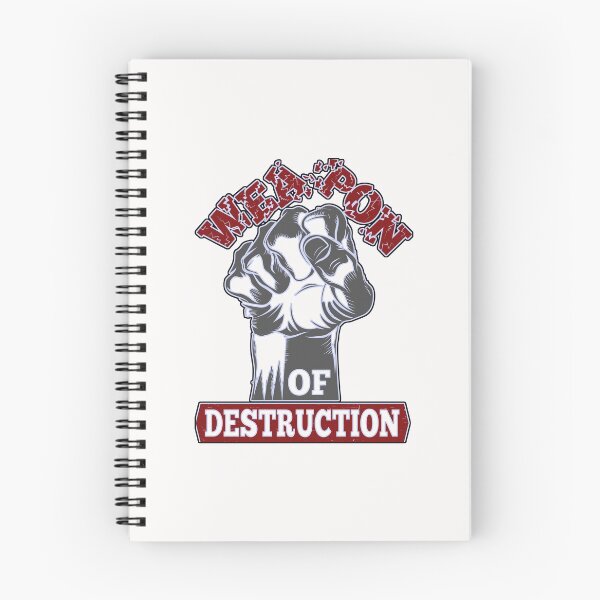 Item preview, Weapon Of Destruction - Boxing MMA Gym T-Shirt - Motivation Graphic designed and sold by SweetCarolineUK.