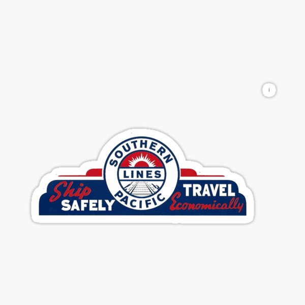 Item preview, Vintage Southern Pacific Lines Railroad - Ship Safely, Travel Economically designed and sold by QuayTradingCo.
