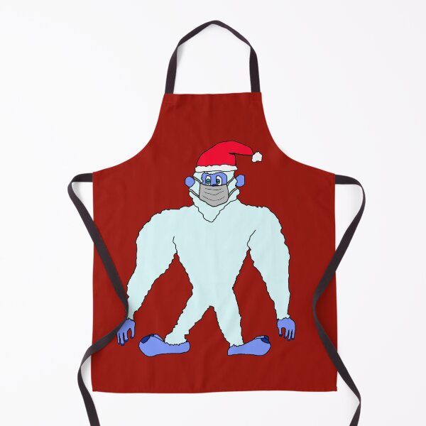 Item preview, Yeti with mask Merry Christmas designed and sold by oxoxoxo.