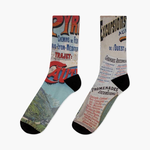 Item preview, Cauterets retro poster designed and sold by CorasPosters.