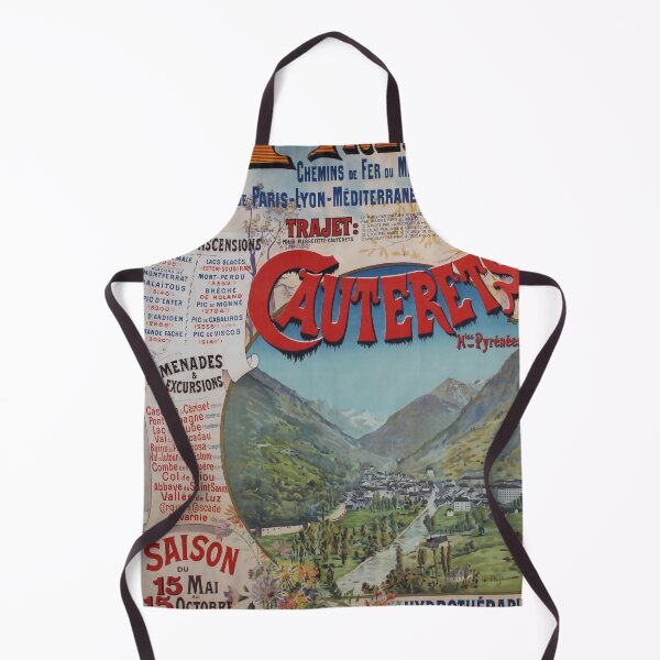 Item preview, Cauterets retro poster designed and sold by CorasPosters.
