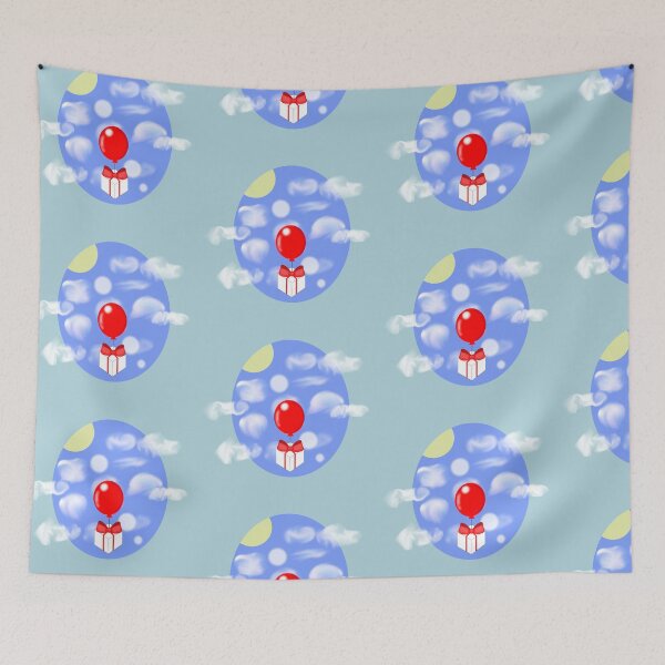 Item preview, Cute balloon present in the sky  designed and sold by L1221e92.
