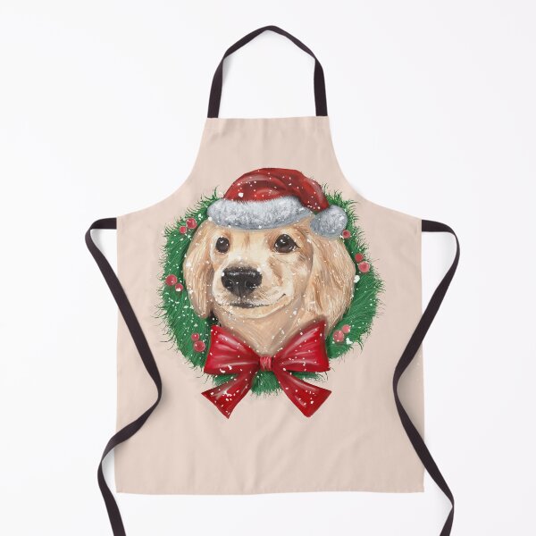 Item preview, christmas golden retriever hand drawn designed and sold by PetArt  ⭐⭐⭐⭐⭐.