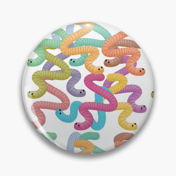 Item preview, Cute Colourful Wiggly Worms designed and sold by VicEllisArt.