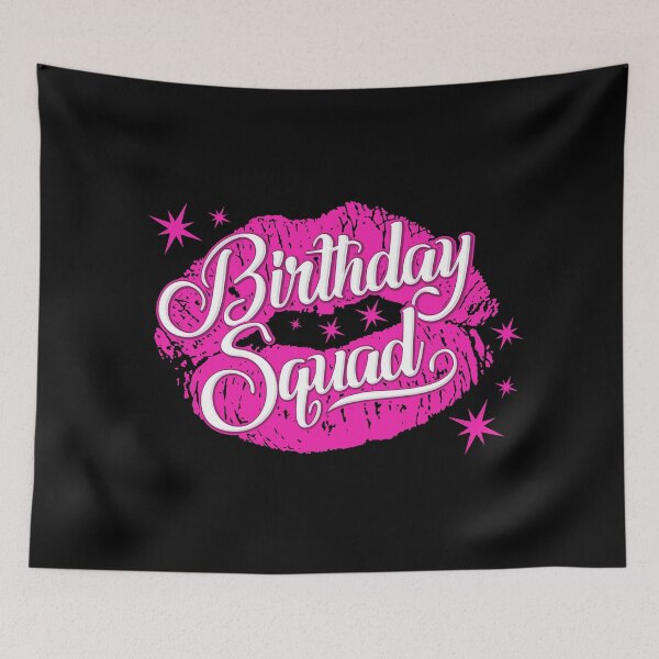 Item preview, Birthday Squad, group design. Birthday party woman’s  designed and sold by iclipart.
