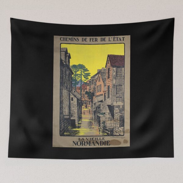 Item preview, Viellei Normandie retro poster designed and sold by CorasPosters.