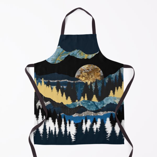 Item preview, Abstract Mystic Blue Forest and Mountain designed and sold by KA DESIGNS.