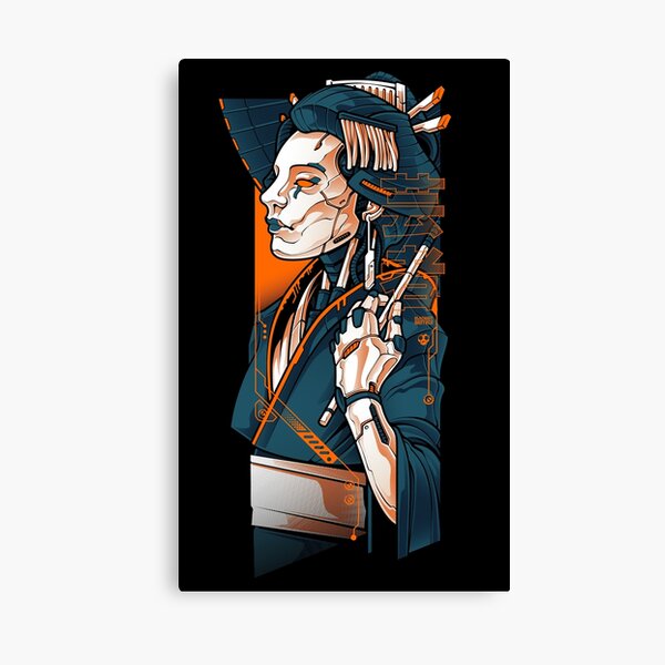 Mecha Geisha Canvas Print