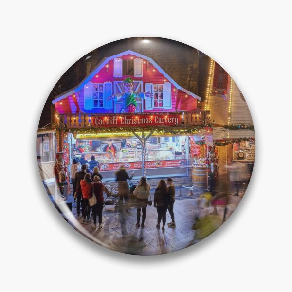 Aperçu de l'œuvre Marché de Noël de Cardiff créée et vendue par RJDowns.