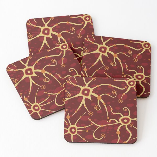Item preview, neural network - pattern red and yellow designed and sold by colorofmagic.