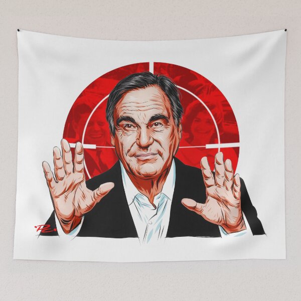 Item preview, Oliver Stone - An illustration by Paul Cemmick designed and sold by TIGERDAVER.
