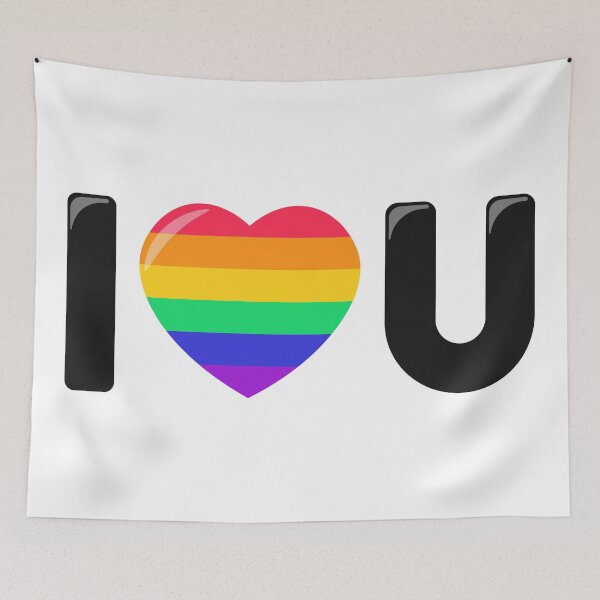Item preview, i love you lgbtq+ designed and sold by vuilwerk.