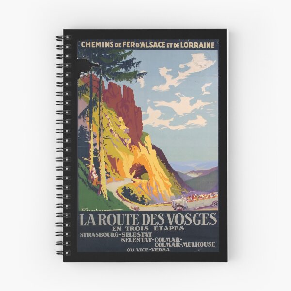 Item preview, Route des Vosges retro poster designed and sold by CorasPosters.
