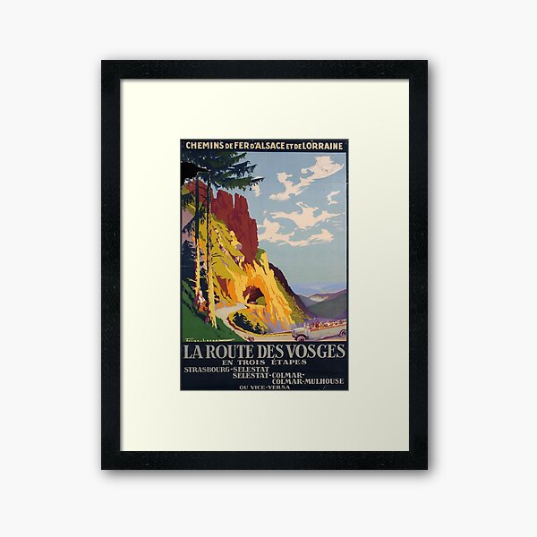 Item preview, Route des Vosges poster retro designed and sold by CorasPosters.