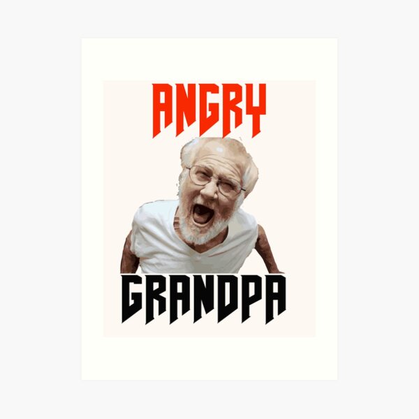 Angry Grandpa Show Youtube Art Prints | Redbubble