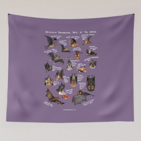 Item preview, Critically Endangered Bats of the World designed and sold by Green Humour.