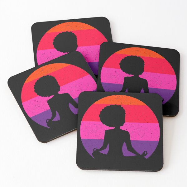 Item preview, African woman yoga designed and sold by Meaningfully.