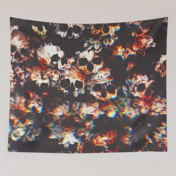 Item preview, Skulls & Flowers Flowers & Skulls designed and sold by seamless.