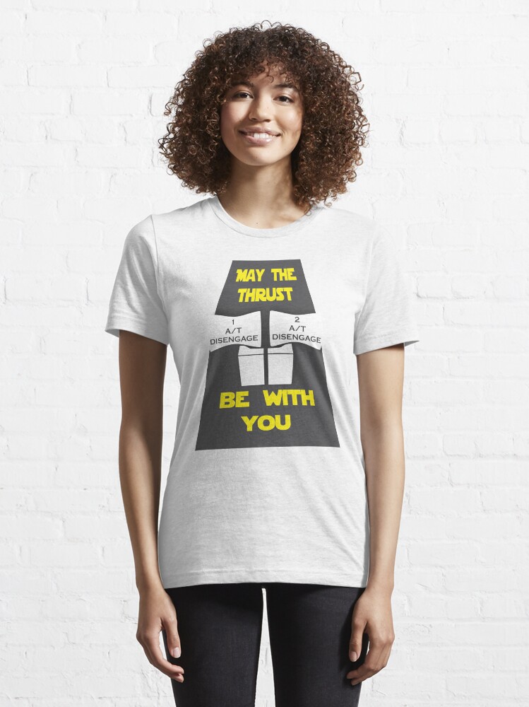 Alternate view of Model 29 - May The Force Be With You Essential T-Shirt
