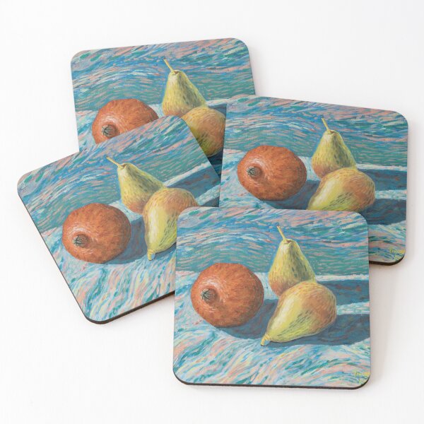 Item preview, Impressionist Pomegranate and Pear designed and sold by Therese Kritzinger.