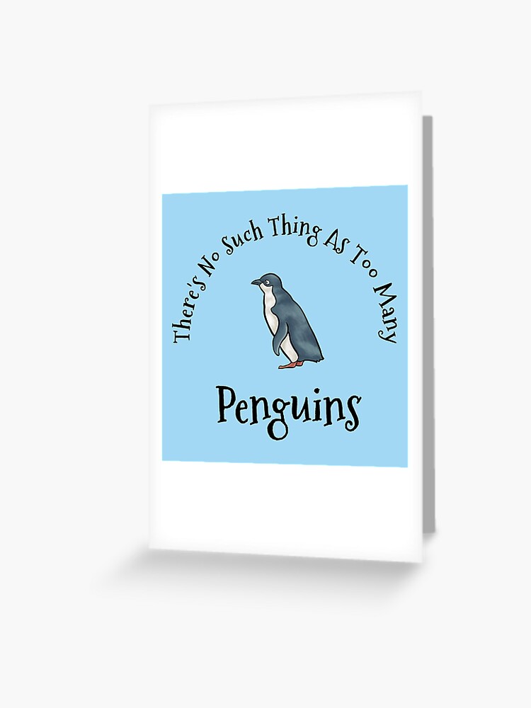 Grußkarte for Sale mit Lustige Pinguin-Geschenk-Idee für Pinguinliebhaber  von Sugar-Magnolia