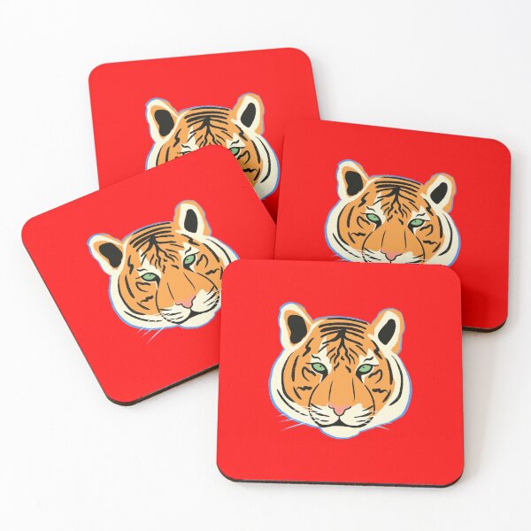 Item preview, Tiger Head - Red designed and sold by DukaDevi.