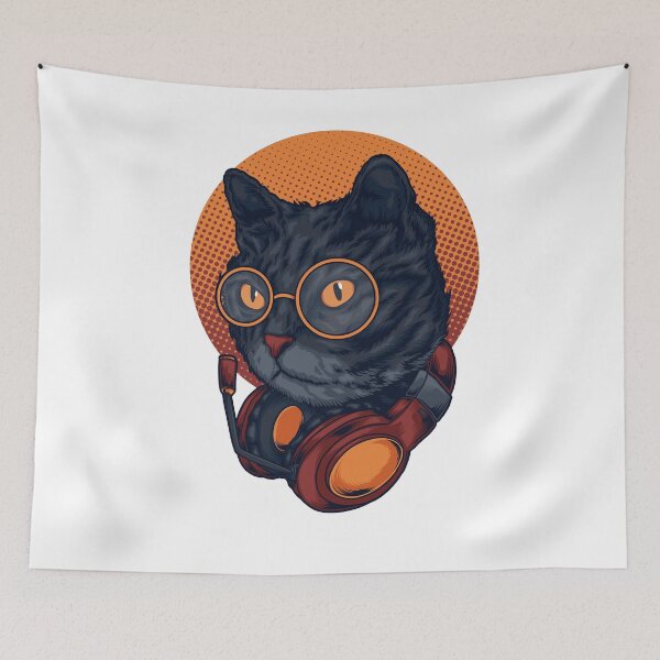 Item preview, Musical Cat Art designed and sold by JTS STORE.