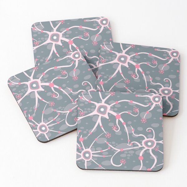 Item preview, Neural network - silver gray and rose - seamless pattern designed and sold by colorofmagic.