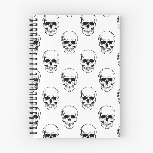 Item preview, Morbid Death Skull Pattern on White designed and sold by Danielle Slade.
