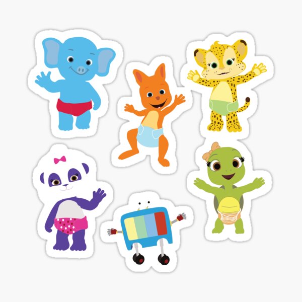 Word Party Animals Sticker
