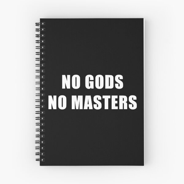 Item preview, No Gods, No Masters - Anti Government, Anti Religion, Political, Politics, Activist, Resist, Protest designed and sold by LittleBitDarker.