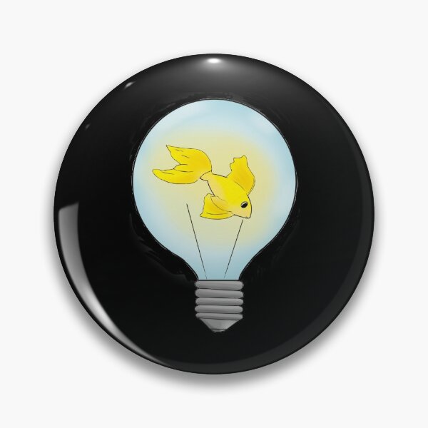 Item preview, fish that lights up inside a light bulb designed and sold by MossAbbys.