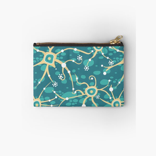 Item preview, neural network - pattern light yellow and water green designed and sold by colorofmagic.