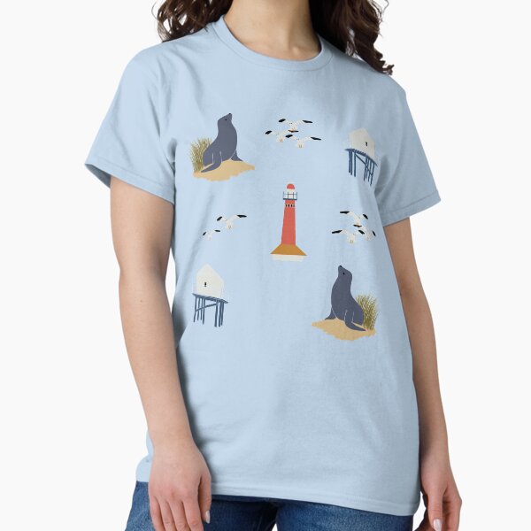 Item preview, Cloudy dutch beach with seals ticker pack designed and sold by JokeGysen.
