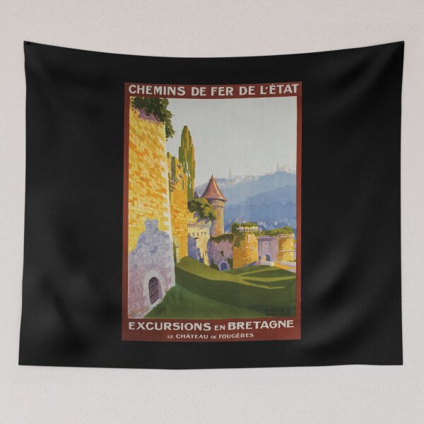 Artikelvorschau, Bretagne retro poster entworfen und verkauft von CorasPosters.
