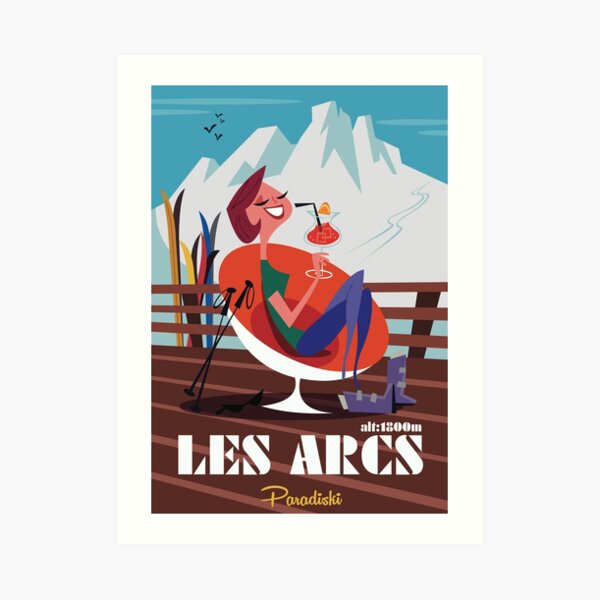 Les Arcs poster Art Print