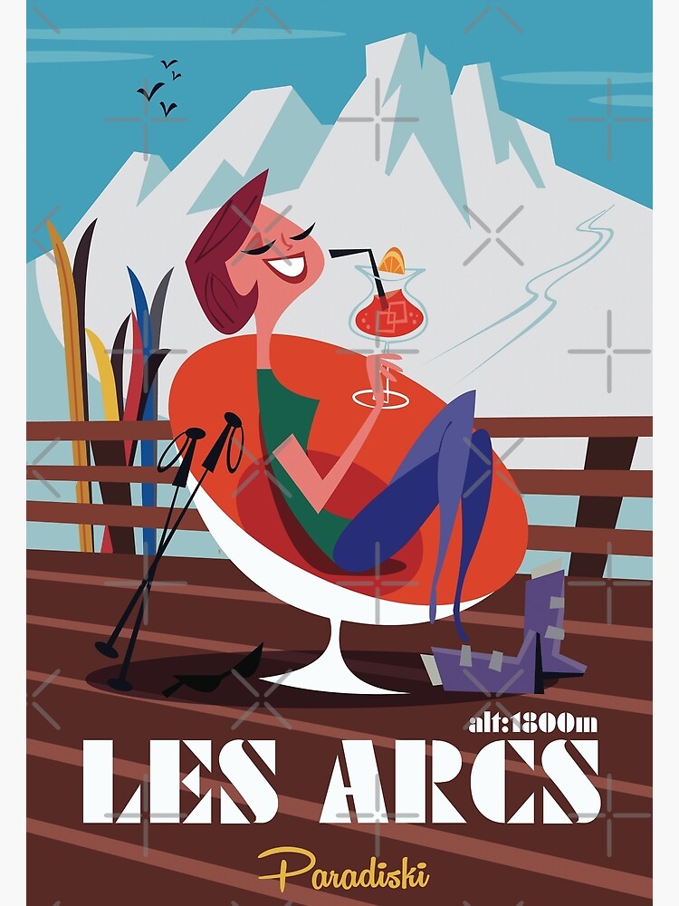 Les Arcs Poster Poster By Gagodel Redbubble