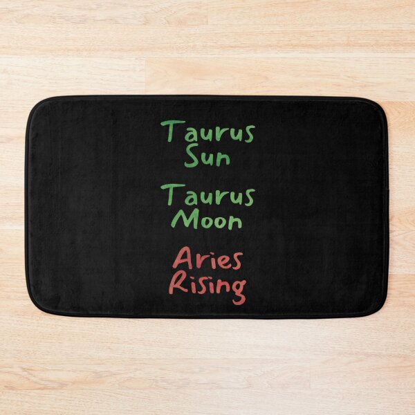Item preview, Taurus Sun Taurus Moon Aries Rising Text designed and sold by leomooncreates.