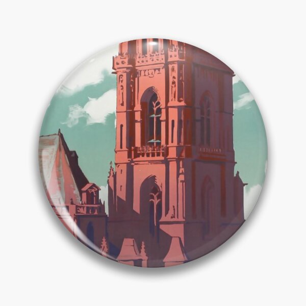 Item preview, Rodez retro poster designed and sold by CorasPosters.