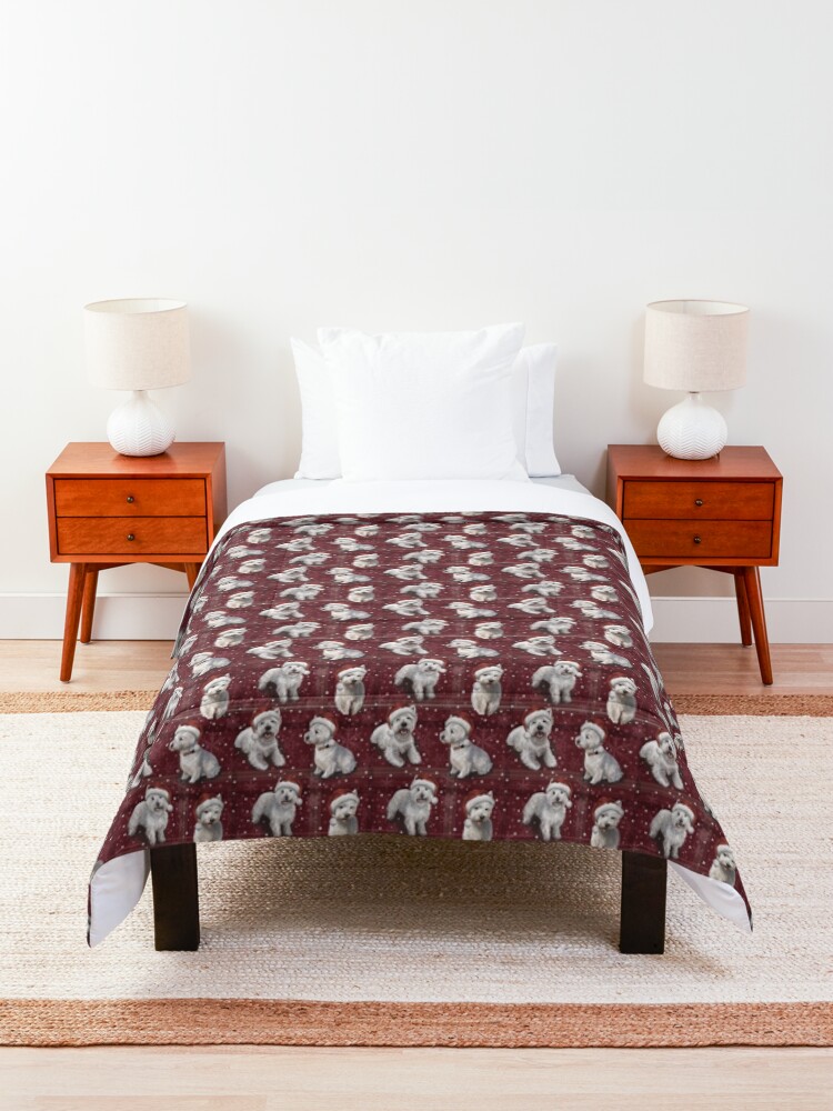 Alternate view of The Christmas West Highland Terrier Comforter